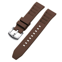 Correa de reloj de silicona con hebilla plat...
