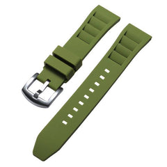Correa de reloj de silicona con hebilla plat...