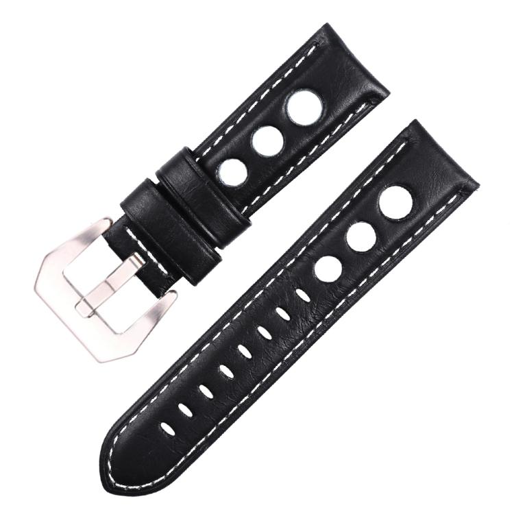 Correa de reloj de cuero genuino transpirabl...