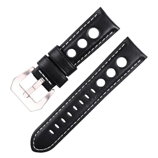 Correa de reloj de cuero genuino transpirabl...