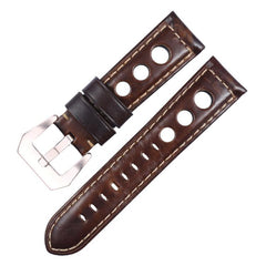 Correa de reloj de cuero genuino transpirabl...