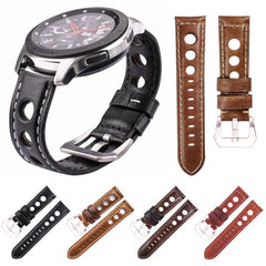 Correa de reloj de cuero genuino transpirabl...