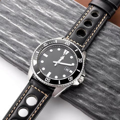 Correa de reloj de cuero genuino transpirabl...