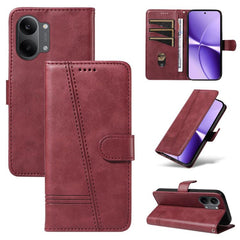 Funda de cuero para teléfono con costura tip...