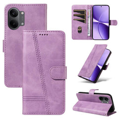 Funda de cuero para teléfono con costura tip...