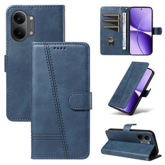 Funda de cuero para teléfono con costura tip...