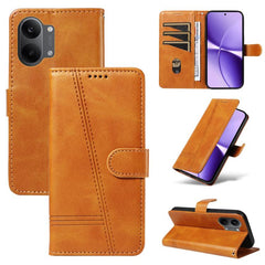 Funda de cuero para teléfono con costura tip...
