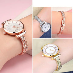 Pulsera fina de acero inoxidable con diamant...