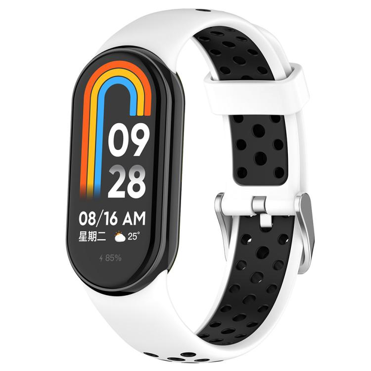 Correa de reloj de silicona bicolor con tapó...