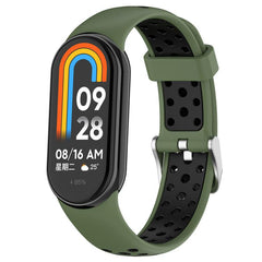 Correa de reloj de silicona bicolor con tapó...