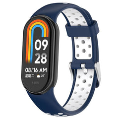 Correa de reloj de silicona bicolor con tapó...