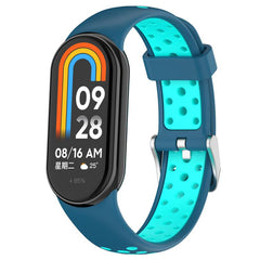 Correa de reloj de silicona bicolor con tapó...
