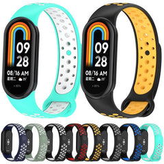 Correa de reloj deportivo de silicona bicolo...