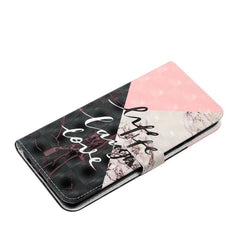 Funda de teléfono de cuero con dibujo 3D en ...
