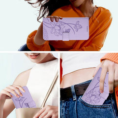 Funda para teléfono de piel con relieve de l...