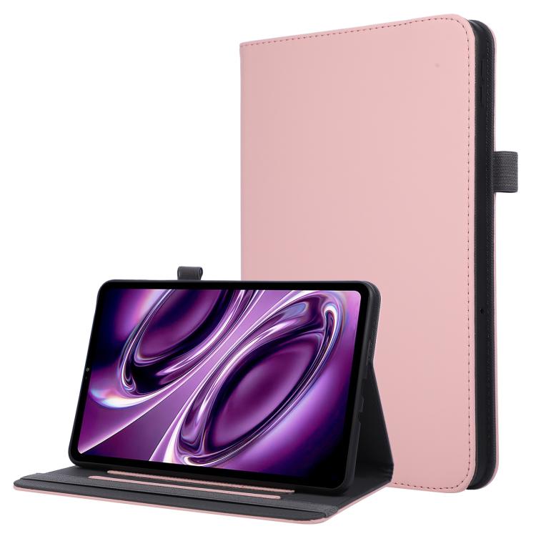 Funda para tablet de piel con agarre de mano...