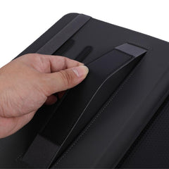 Funda para tablet de piel con agarre de mano...