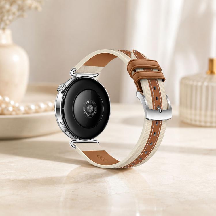 Correa de reloj de cuero genuino empalmado x...