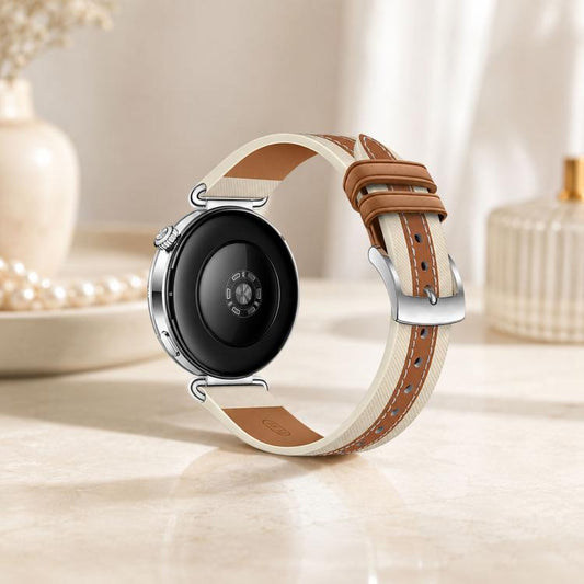 Correa de reloj de cuero genuino empalmado x...