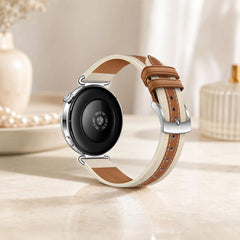 Correa de reloj de cuero genuino empalmado x...