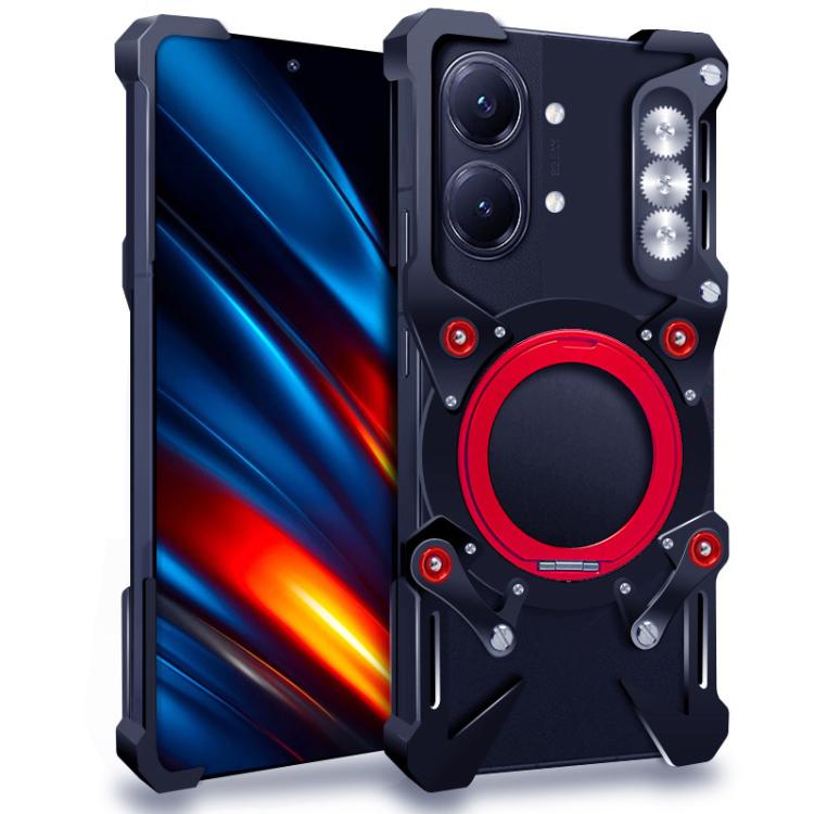 Funda metálica hueca para teléfono con sopor...