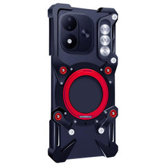 Funda metálica hueca para teléfono con sopor...