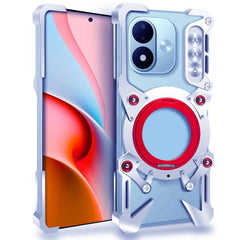 Funda metálica hueca para teléfono con sopor...