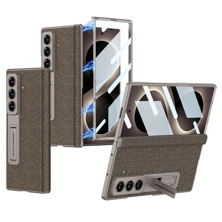 Funda para teléfono GKK con bisagra de cuero...