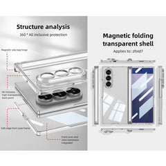 Funda transparente plegable magnética integr...