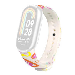Correa de reloj de TPU con estampado de flor...