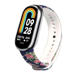 Correa de reloj de TPU con estampado de flor...