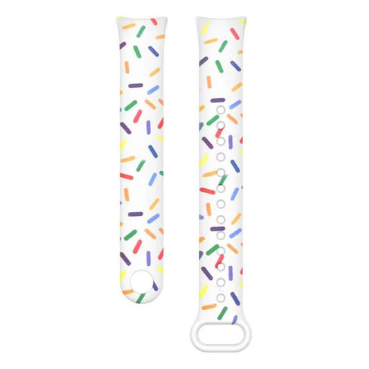 Correa de reloj de TPU con estampado arcoíri...