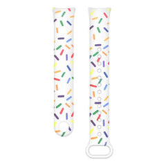 Correa de reloj de TPU con estampado arcoíri...