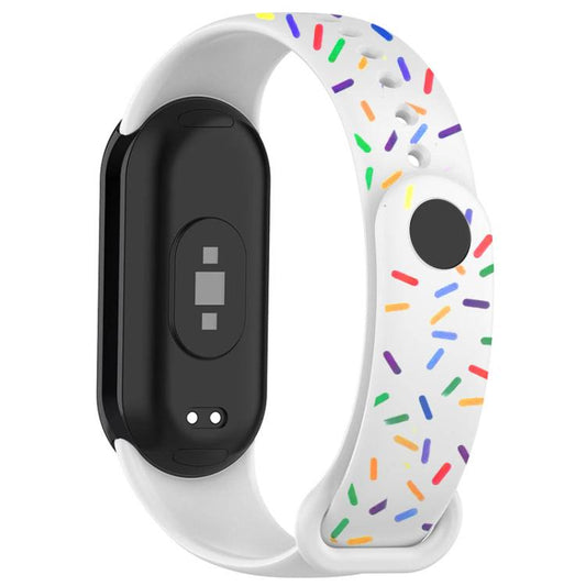 Correa de reloj de TPU con estampado arcoíri...