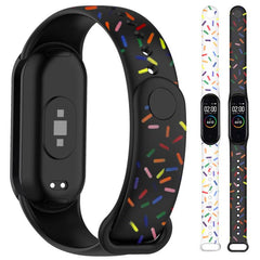 Correa de reloj de TPU con estampado arcoíri...