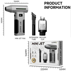Ventilador mini jet portátil recargable Luow...