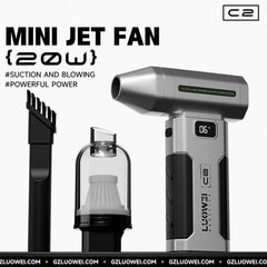 Ventilador mini jet portátil recargable Luow...