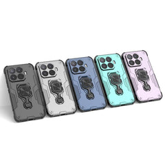Funda híbrida de TPU y PC con soporte metáli...