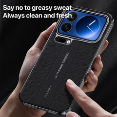 Funda para teléfono de PC de cuero liso con ...
