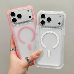 Funda para teléfono MagSafe híbrida 3 en 1 d...
