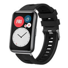 Correa de reloj de silicona con hebilla plat...