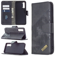 Funda de cuero PU con tapa horizontal y text...