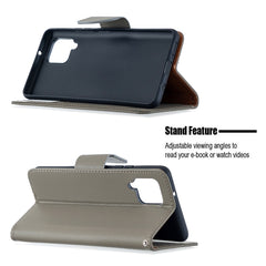 Litchi Texture Pure Color Horizontal Flip PU...