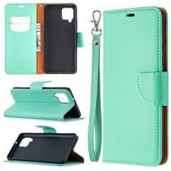 Litchi Texture Pure Color Horizontal Flip PU...