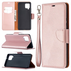 Litchi Texture Pure Color Horizontal Flip PU...