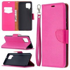 Litchi Texture Pure Color Horizontal Flip PU...
