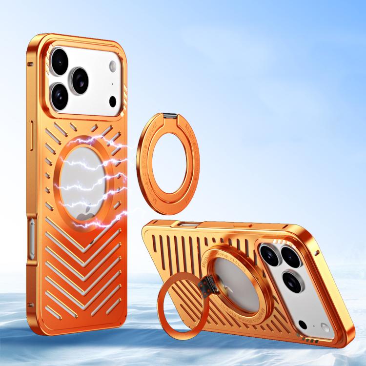 Funda metálica para teléfono con soporte mag...