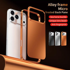Funda para teléfono con marco metálico y pan...