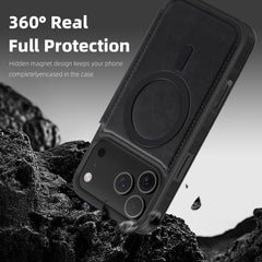 Funda de cuero para teléfono Linton MagSafe ...