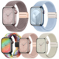 Paquete de 5 correas de reloj tejidas con he...